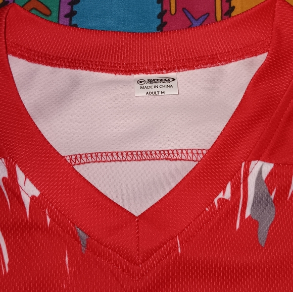 2019 Grateful Dead Detroit Tie Dye Hockey Jersey Steal Your Face Red Wings - Picture 6 of 8